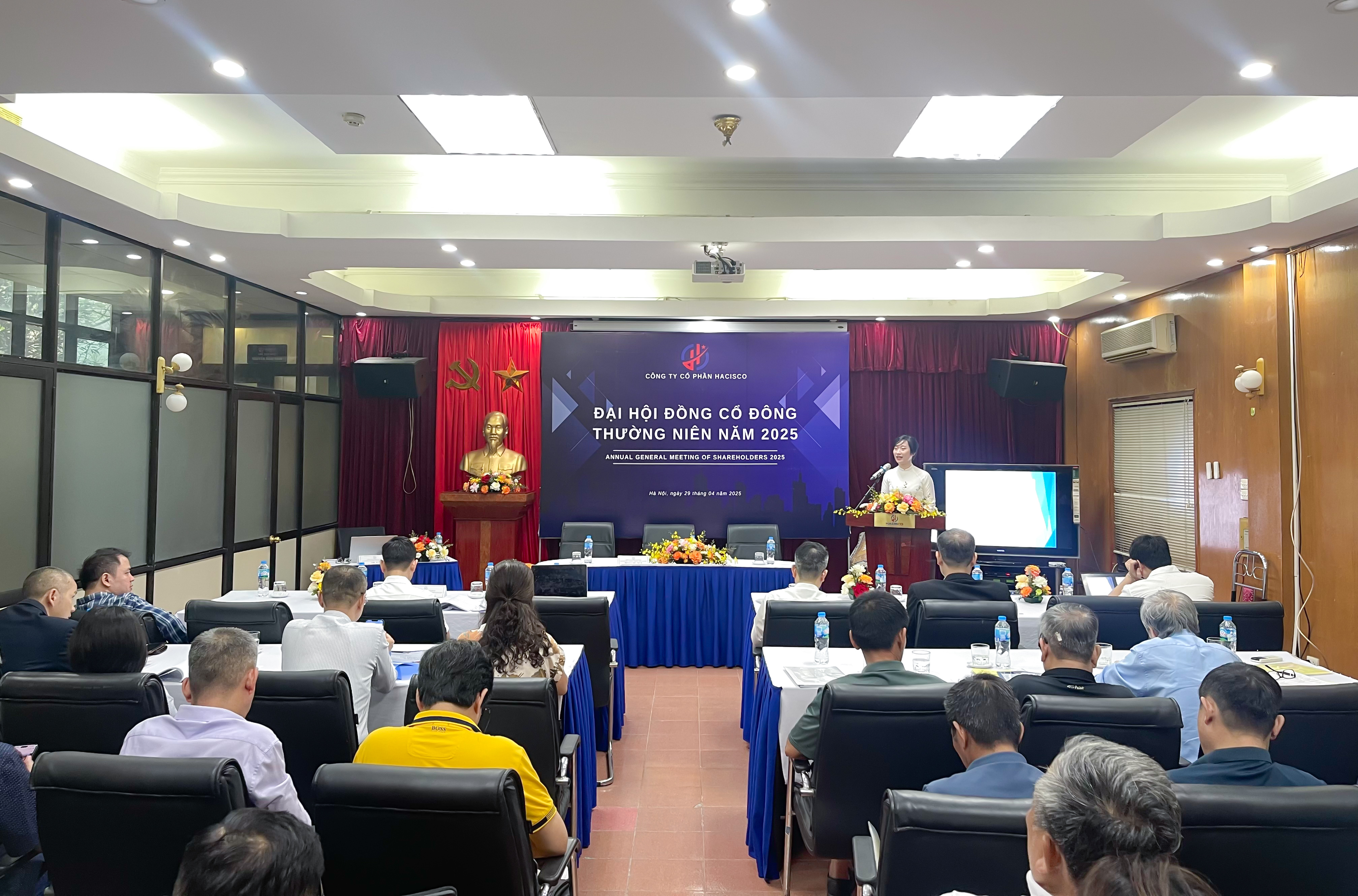 HACISCO TỔ CHỨC THÀNH CÔNG ĐẠI HỘI ĐỒNG CỔ ĐÔNG THƯỜNG NIÊN NĂM 2025: Chiến lược tái cấu trúc – Định hướng phát triển bền vững – Quyết tâm vượt mục tiêu